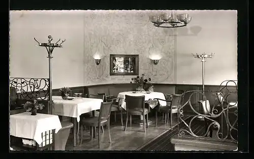 AK Boppard /Rhein, Hotel Rebstock von C. A. Stumm, Innenansicht