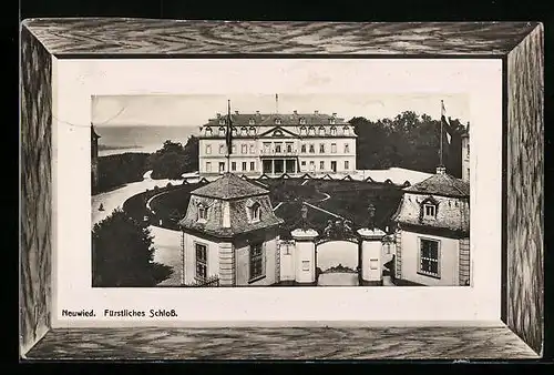 Präge-AK Neuwied, Fürstliches Schloss, Passepartout