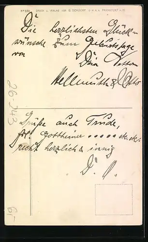 Künstler-AK Alwin Freund: Kleines Kind mit Zipfelmütze und Blumentopf