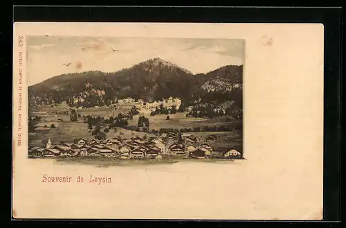 AK Leysin, Totalansicht des Ortes