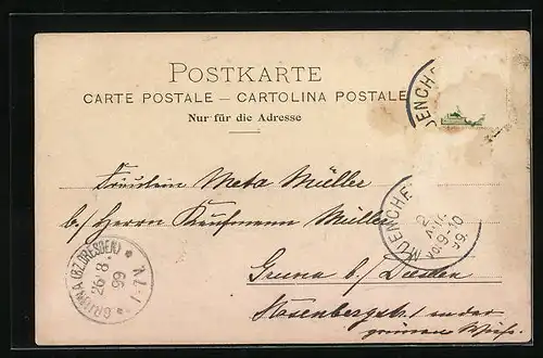 AK Engelberg, Ortsansicht mit Titlis und Spannörter