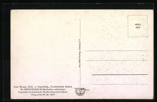 AK Friedrichstadt /Eider, Original Fliegeraufnahme des Ortes