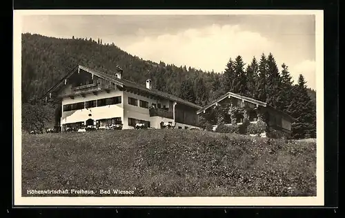 AK Bad Wiessee a. Tegernsee, Höhenwirtschaft Freihaus