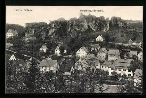 AK Wolfsberg /Trubachtal, Ortsansicht mit Umland