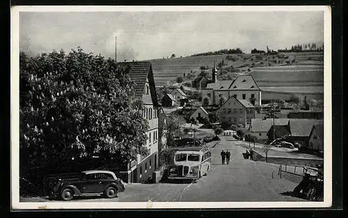AK Wildflecken /Rhön, Strassenpartie mit Autos