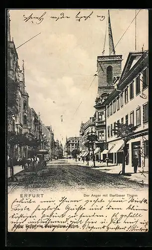 AK Erfurt, Der Anger mit Barfüsser Thurm