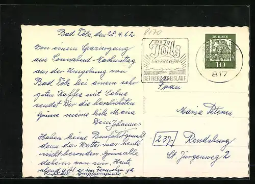 AK Bad Tölz /Bayr. Hochl., Kaffee Gaissbacher Haus