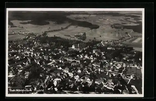 AK Bad-Wörishofen, Fliegeraufnahme der Ortschaft