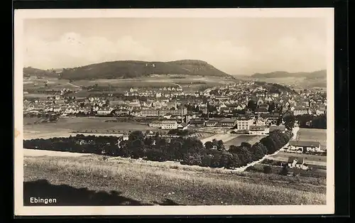 AK Ebingen, Gesamtansicht aus der Vogelschau