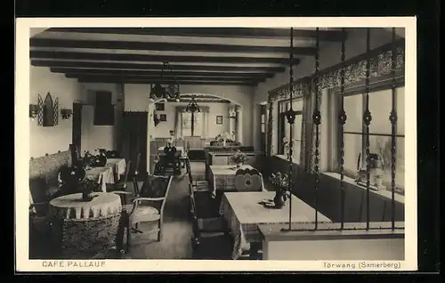 AK Törwang / Samerberg, Innenansicht vom Café Pallauf