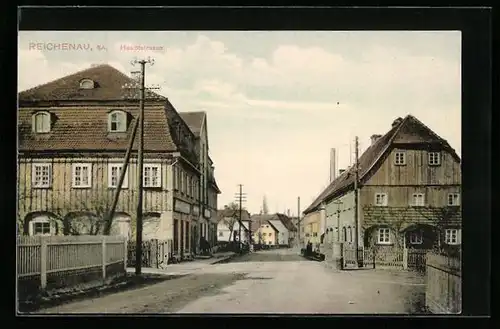 AK Reichenau, Blick in die Hauptstrasse