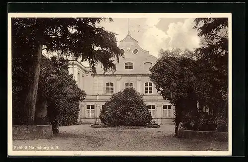 AK Naumburg a. B., Schloss mit Grünanlage