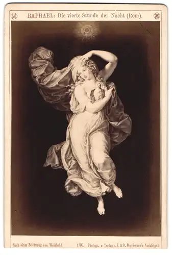 Fotografie F. & O. Brockmann`s Nachfolger, Dresden, Gemälde: die vierte Stunde der Nacht, nach Raphael
