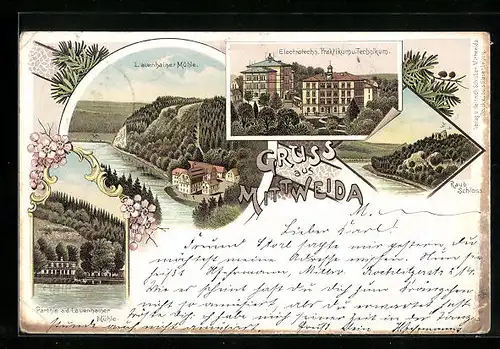 Lithographie Mittweida, Electrotechnisches Praktikum und Technikum, Lauenhainer Mühle