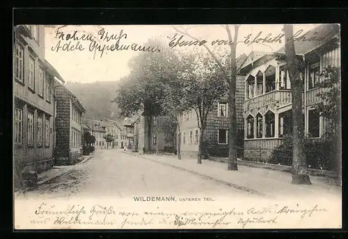 AK Wildemann, Strassenpartie am unteren Teil