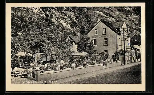 AK St. Goar /Rh., Hotel Winzerhaus