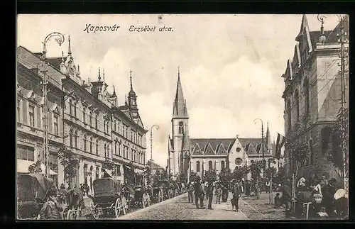 AK Kaposvar, Erzsebet utca