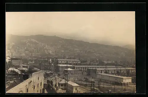 AK Wladiwostok, Ortsansicht aus der Vogelschau