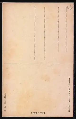 AK Obstverkäufer in Landstracht