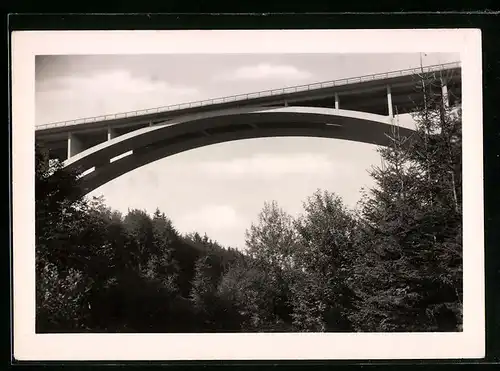 AK Teufelstalbrücke an der Autobahn Dresden-Eisenach