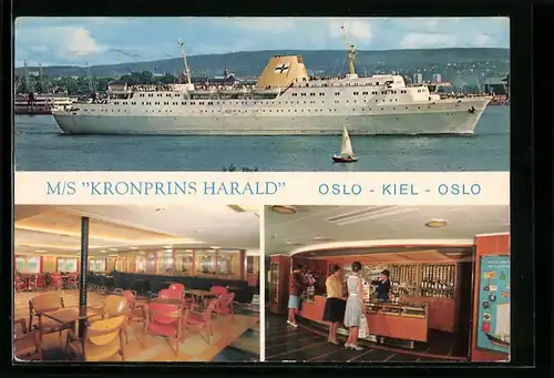 AK Passagierschiff MS Kronprins Harald