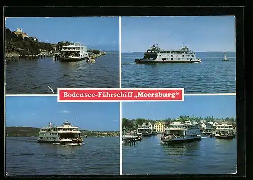 AK Bodensee-Fährschiff Meersburg