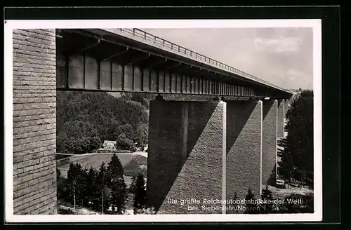 AK Siebenlehn, grösste Reichsautobahnbrücke im Muldental