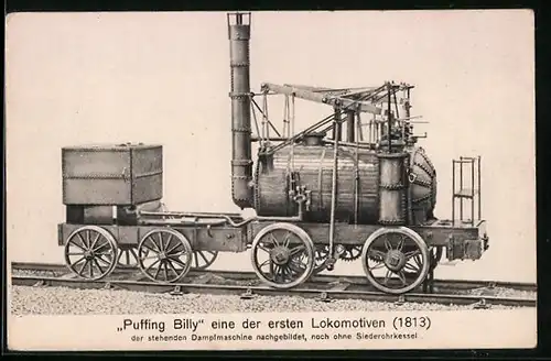 AK Puffing Billy eine der ersten Lokomotiven (1813)