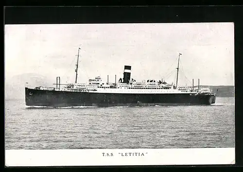 AK Passagierschiff TSS Letitia