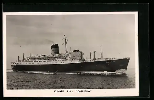 AK Passagierschiff RMS Carinthia, Cunard Line