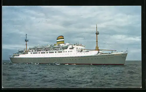 AK Passagierschiff S.S. Maasdam auf hoher See