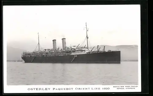 AK Osterley Paquebot Orient Line 1920