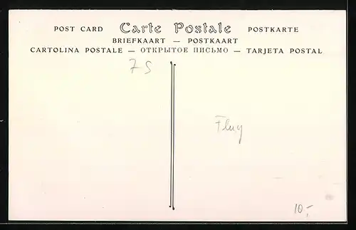 AK Paris, Promenade de Latham sur Monoplan Antoinette