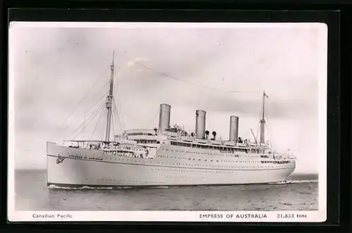 AK Passagierschiff Empress of Australia, Canadian Pacific