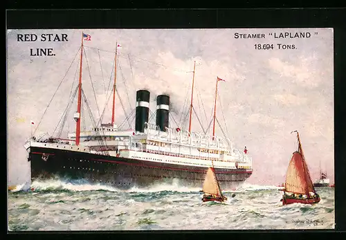 AK Steamer Lapland, Red Star Line