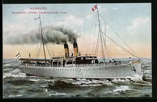 AK Salondampfer Silvana der Hamburg Amerika Linie