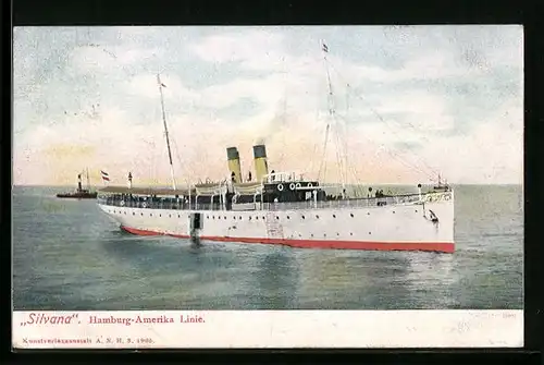 AK Passagierschiff Silvana d. Hamburg-Amerika Linie