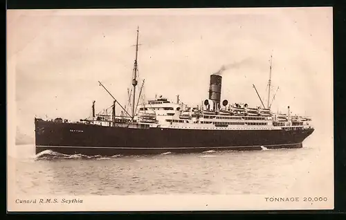 AK Passagierschiff RMS Scythia, Cunard Line