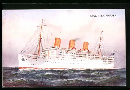 AK Passagierschiff RMS Strathnaver
