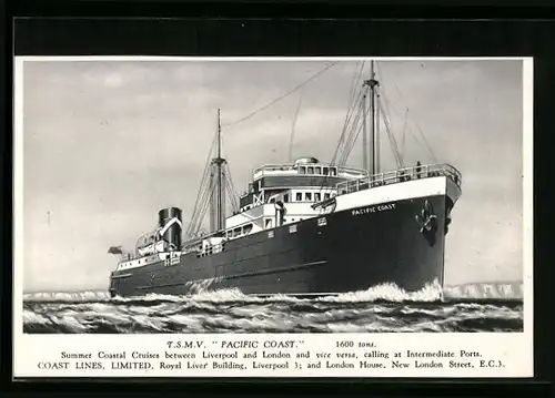 AK Passagierschiff TSMV Pacific Coast