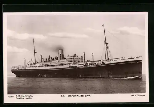 AK Passagierschiff S.S. Esperance Bay in Fahrt auf See