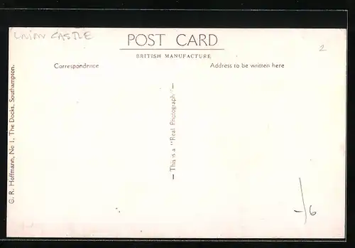 AK Passagierschiff S.S. Esperance Bay in Fahrt auf See