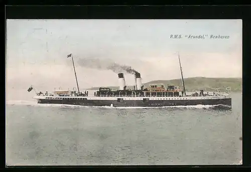 AK Passagierschiff RMS Arundel, Newhaven