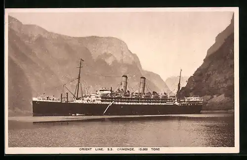 AK Passagierschiff SS Ormonde, Orient Line