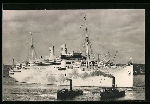 AK Passagierschiff M. S. Gripsholm, Swedish American Line