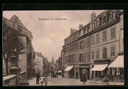 AK Saarburg i. L., Langestrasse