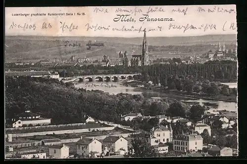 AK Metz, Panorama der Stadt