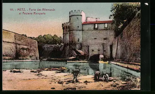 AK Metz, Porte des Allemands et Anciens Remparts