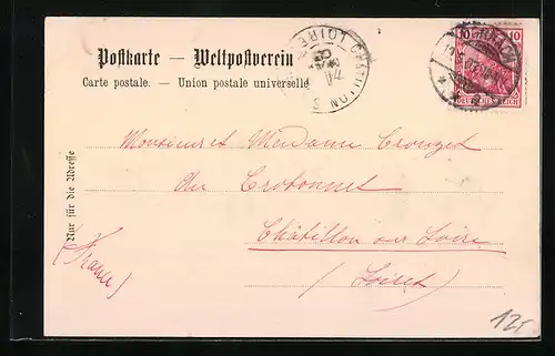 AK Dornach i. Els., alte Volksschule und neue Volksschule