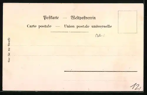 Lithographie Lautenbach Ob. Els., Ortsansicht, Kirche und Kanzel